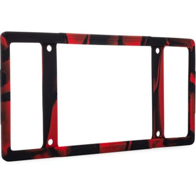 Image showing 1 th Cruiser Accessories Silicone, Red/Black License Plate Frame
