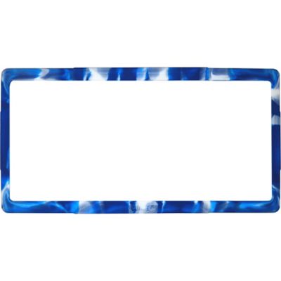 Cruiser Accessories Silicone, Blue/White License Plate Frame