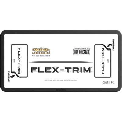 Image showing 1 th Cruiser Accessories Flex-Trim, Black License Plate Frame