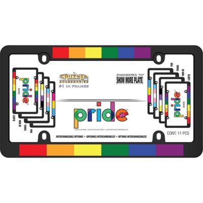 Image showing  Pride, Black License Plate Frame