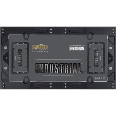 Image showing 1 th Cruiser Accessories Industrial, Matte Black License Plate Frame