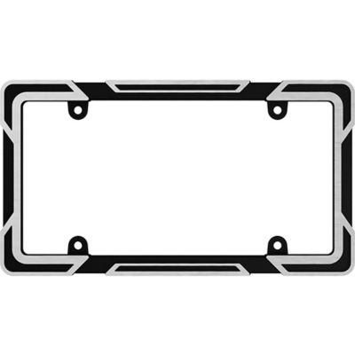 Image showing 0 th Cruiser Accessories Machined, Black License Plate Frame