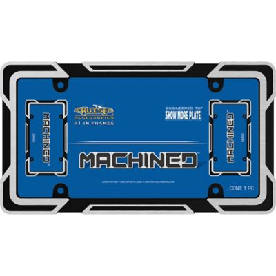 Image showing 1 th Cruiser Accessories Machined, Black License Plate Frame