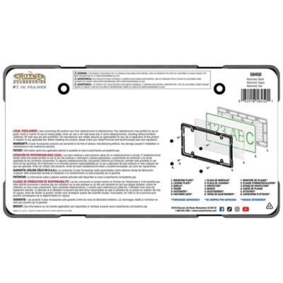 Image showing 2 th Cruiser Accessories Machined, Black License Plate Frame
