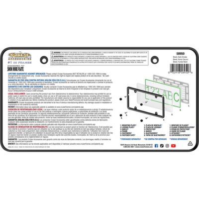 Image showing  Bevel, Dark Smoke License Plate Frame