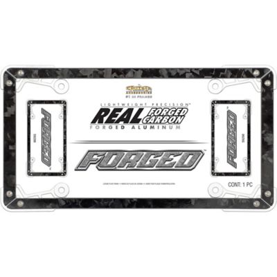 Image showing  Forged, Black/Clear License Plate Frame