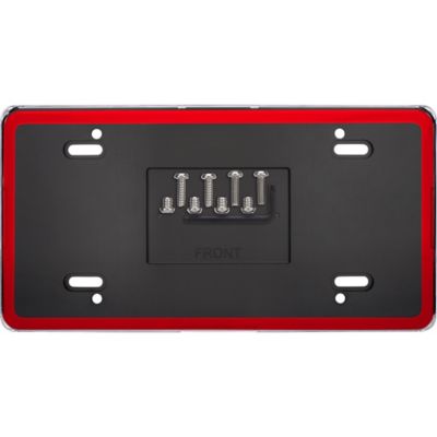 Cruiser Accessories Vault, Red/Clear Novelty Plate Shield Combo