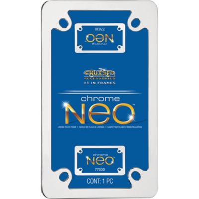 Image showing  MC Neo, Chrome Motorcycle License Plate Frame