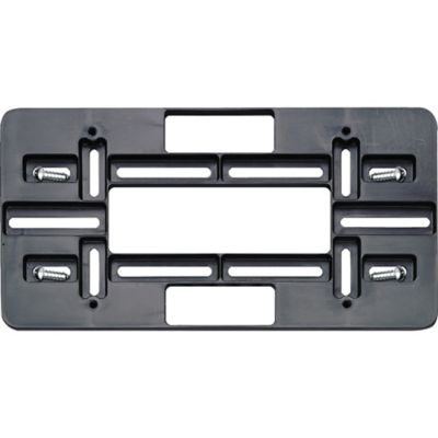 Cruiser Accessories Mounting Plate, Black License Plate Bracket