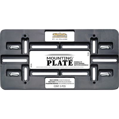 Image showing  Mounting Plate, Black License Plate Bracket