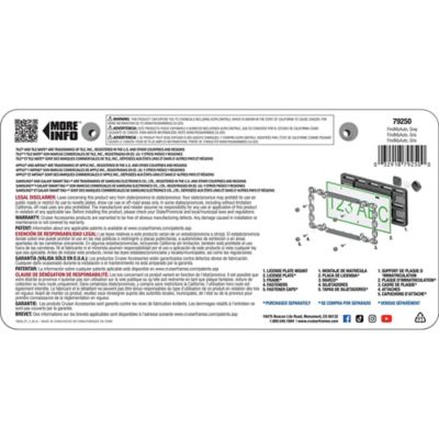 Image showing 6 th Cruiser Accessories Find My Auto License Plate Bracket