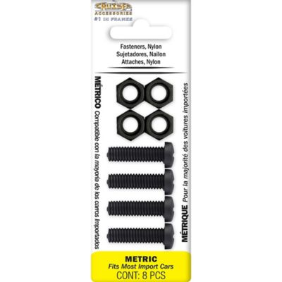 Image showing 1 th Cruiser Accessories Fasteners, Metric-Nylon, Black License Plate Fasteners