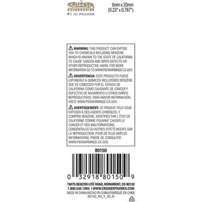Image showing 2 th Cruiser Accessories Fasteners, Metric-Nylon, Black License Plate Fasteners