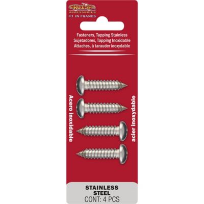 Image showing  Fasteners, Tapping Stainless License Plate Fasteners
