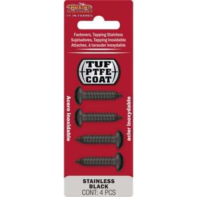 Image showing  Fasteners, Tapping Stainless Black License Plate Fasteners