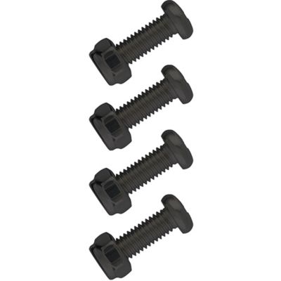Cruiser Accessories Fasteners, Stainless Steel Black PTFE License Plate Fasteners
