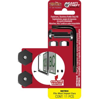 Image showing  Locking Fasteners, Stainless Rattle Stop Kit - Metric Star Pin License Plate Fasteners