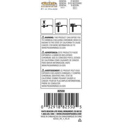 Image showing  Fastener Caps, Skull, Chrome License Plate Fastener Caps