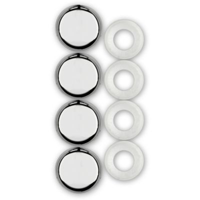 Image showing 0 th Cruiser Accessories Fastener Caps, Chrome License Plate Fastener Caps