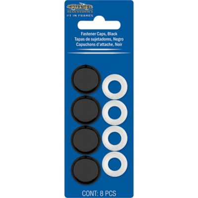 Image showing  Fastener Caps, Black License Plate Fastener Caps