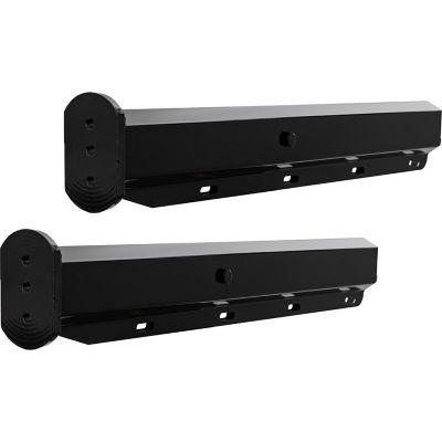 Image showing  Spring-Loaded Mud Flap Hanger, Straight, Black