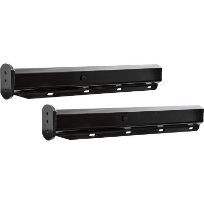 Image showing  Spring-Loaded Mud Flap Hanger, Straight, Black