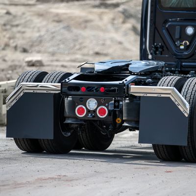 Image showing 8 th Buyers Products Spring-Loaded Mud Flap Hanger, Angled, SST