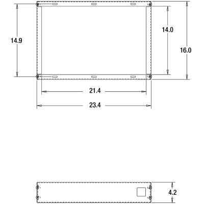 Image showing  24 in. Heavy Duty Universal Smooth Aluminum Toolbox Top Tray