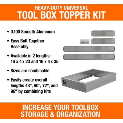Image showing  36 in. Heavy Duty Universal Smooth Aluminum Toolbox Top Tray