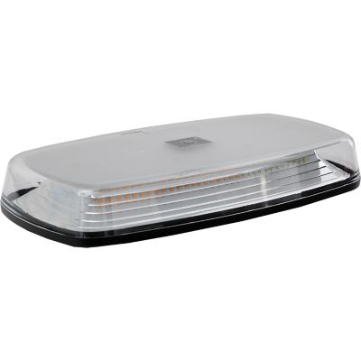 Image showing  12 in. Rectangular Wireless LED Mini Light Bar with Wireless Remote, Amber/Clear