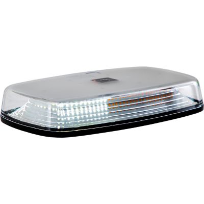 Image showing  12 in. Rectangular Wireless LED Mini Light Bar with Wireless Remote, Amber/Clear