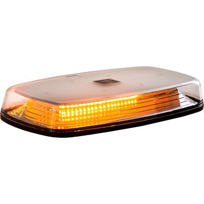 Image showing  12 in. Rectangular Wireless LED Mini Light Bar with Wireless Remote, Amber/Clear