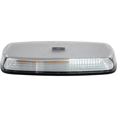 Image showing 6 th Buyers Products 12 in. Rectangular Wireless LED Mini Light Bar with Wireless Remote, Amber/Clear