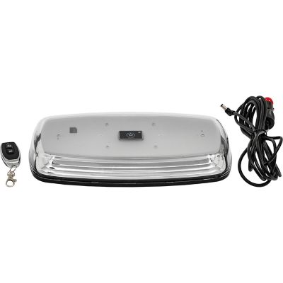 Image showing  12 in. Rectangular Wireless LED Mini Light Bar with Wireless Remote, Amber/Green