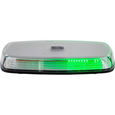 Image showing  12 in. Rectangular Wireless LED Mini Light Bar with Wireless Remote, Amber/Green