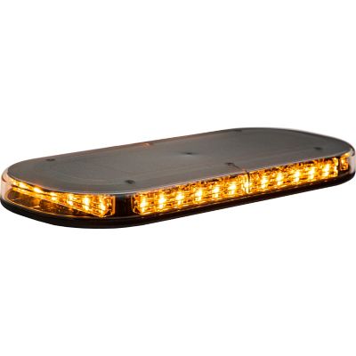 Image showing  Class 1 Low Profile Oval LED Mini Light Bar, Amber/Green