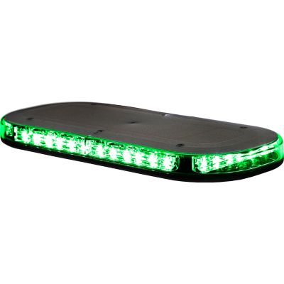 Image showing  Class 1 Low Profile Oval LED Mini Light Bar, Amber/Green