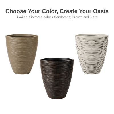 Image showing  Newport Polyethylene Garden Planter (2 Pack)