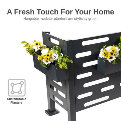 Image showing  Premium Air Conditioner Planter Screen, Graphite Color, 556300140A7981