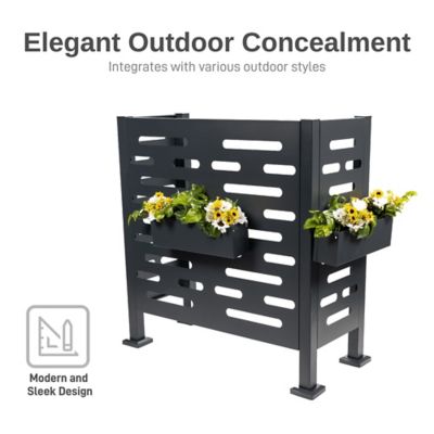 Image showing  Premium Air Conditioner Planter Screen, Graphite Color, 556300130A7981