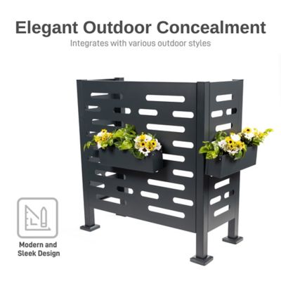 Image showing  Premium Air Conditioner Planter Screen, Graphite Color, 556300120A7981