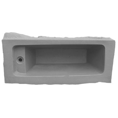 Image showing  Large Polyethylene Landscape Rock, Armor Stone Appearance, Lightweight, 42 L x 17 W x 13 in. H, Gray Color