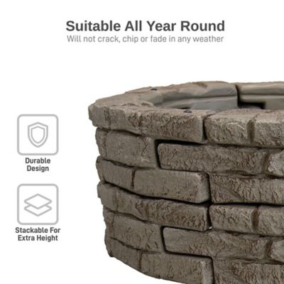 Image showing  Rock Lock Raised Garden Bed Curved Rock (Pack of 4)