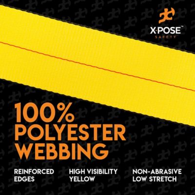 Image showing  10 Pack Heavy Duty Ratchet Straps with Double J Hooks Yellow 4 in. x 30 foot