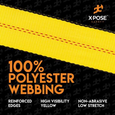 Image showing  4 Pack Heavy Duty Ratchet Straps with Flat Hooks Yellow 3 in. x 30 foot