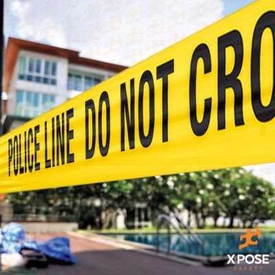 Image showing  48 Rolls Police line Do Not Enter Yellow Tape roll 1000 ft x 3 in.