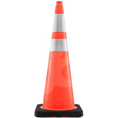 Xpose Safety 15 lbs base 6 in. and 4 in. Collar PVC Multi-Purpose Safety Traffic Cone Orange 36 in.