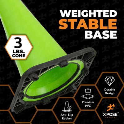 Image showing  PVC Multi-Purpose Safety Traffic Lime Green 18 in.