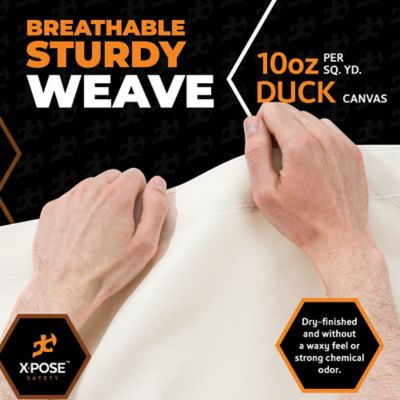 Image showing  Canvas Tarp 10 oz White 20 ft. x 40 ft.