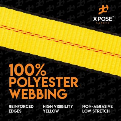 Image showing  10 Pack Heavy Duty Ratchet Straps with Flat Hooks Yellow 2 in. x 27 foot